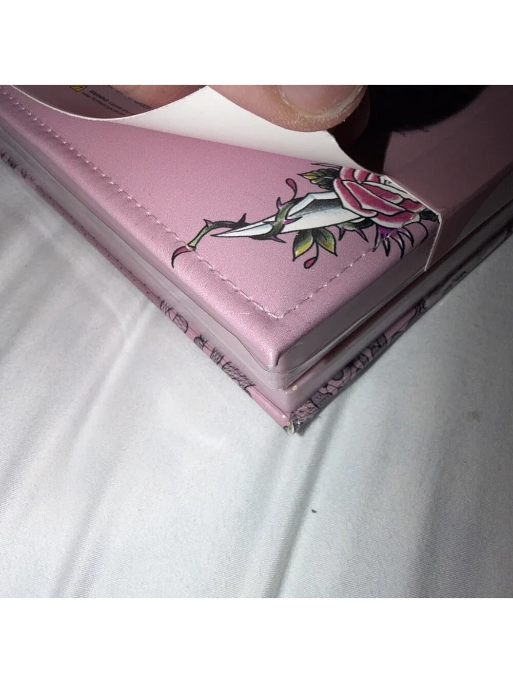 Ed Hardy vegan leather case w/ 36pc Face & Eye Palette inside New In Box